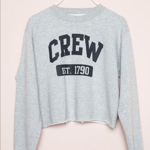 Crew cropped Brandy Melville sweatshirt
